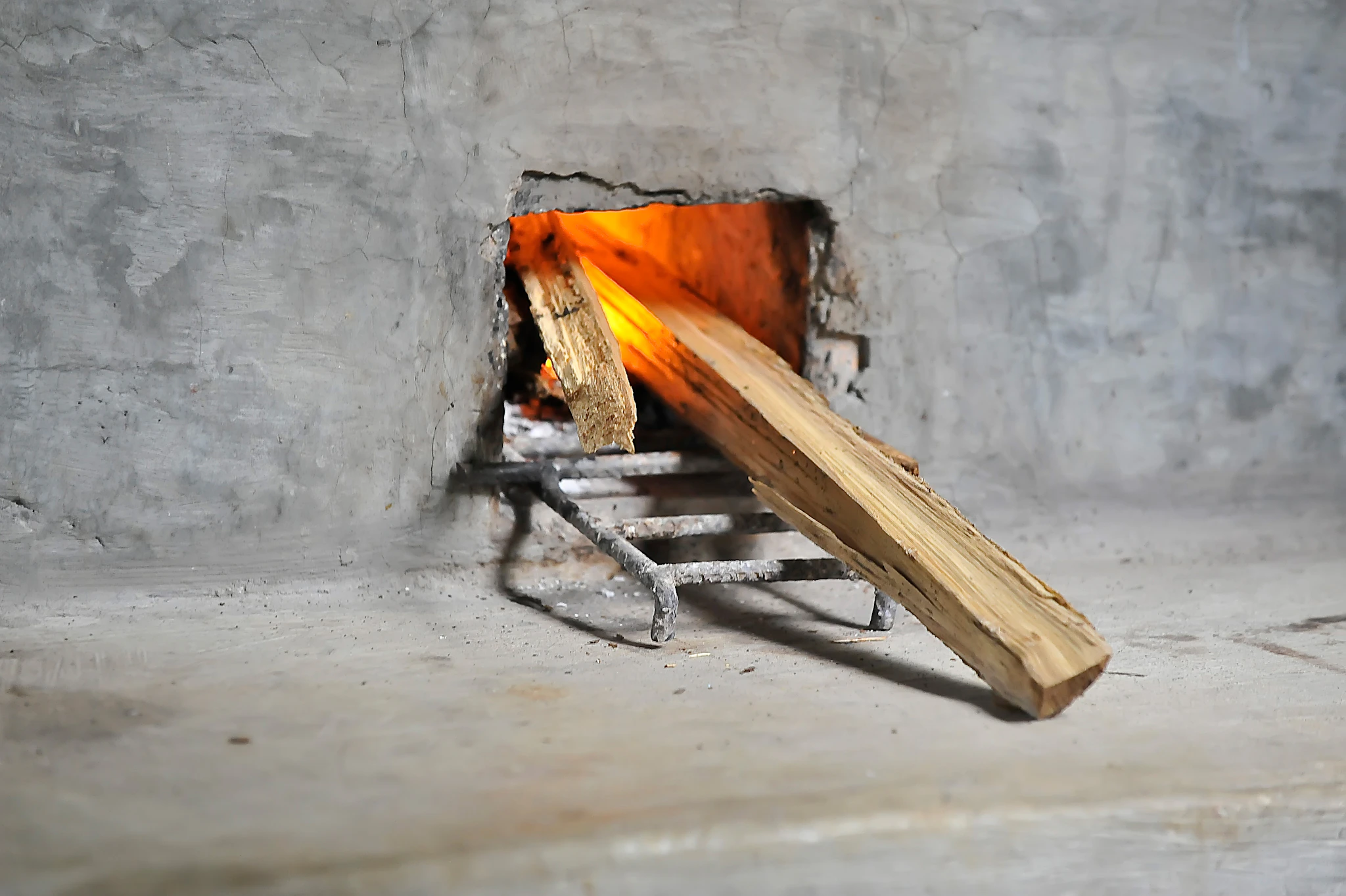 Improved Cookstove fire detail